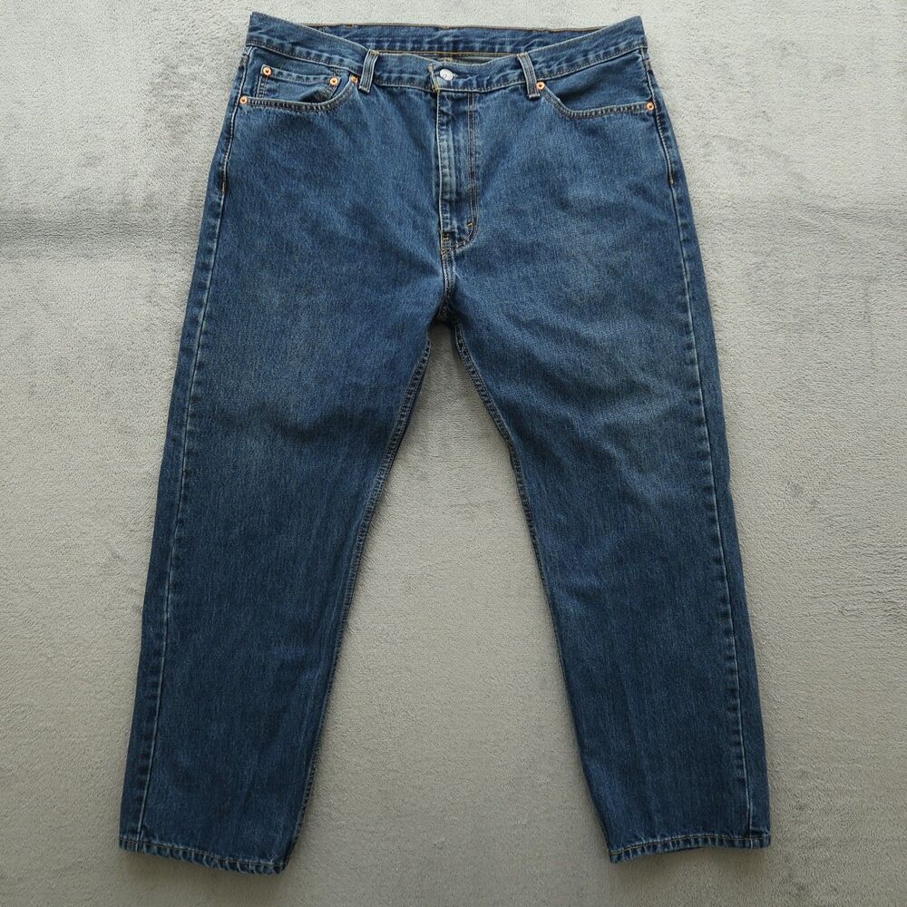 Levi's 505 Jeans Mens Size 40x30 Blue Regular Straight 100% Cotton Denim